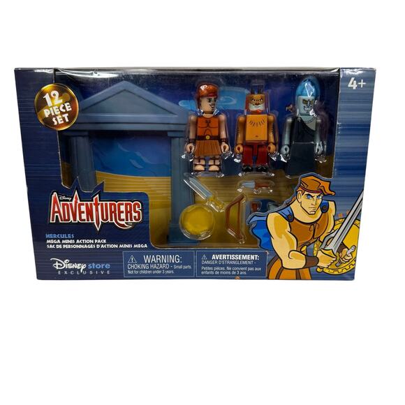 Disney Adventurers Hercules Mega Minis Action Pack 12 Piece Set Store Hades Phil - Picture 1 of 9